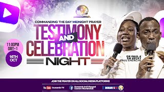 MIDNIGHT PRAYER COMMANDING THE DAYTESTIMONY AND CELEBRATION NIGHT 14102024 [upl. by Eleynad]