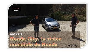 Actuoto  Essai Honda City ou la vision mondiale de Honda Lextérieur 13 [upl. by Wills]