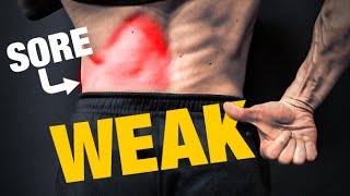 Weak Glutes  Back Pain HOW TO FIX IT [upl. by Sima280]