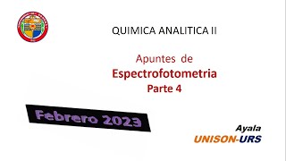 Espectrofotometria Absorbancia Transmitancia y Curva de Calibracion [upl. by Hgielanna]