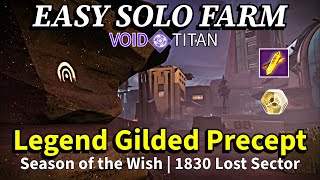 Destiny 2  Void Titan Legend Gilded Precept Farm ONE SHOT CHAMPIONS [upl. by Herv]