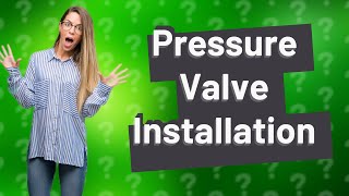 Where should a pressure reducing valve be installed [upl. by Mailand649]