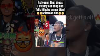 Ysl yung thug drops first day out song amp tells lil baby gunna didn’t snitch [upl. by Ahsimaj]