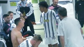 Ronaldo and Cuadrado heated altercation during UCL match Juventus vs Porto [upl. by Ingmar]