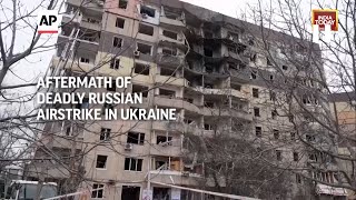 Ukraine War Kryvyi Rih Aftermath of deadly Russian airstrike in Ukraine [upl. by Sulihpoeht]