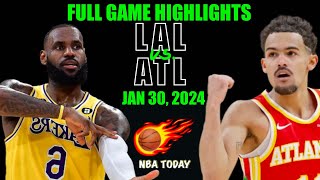 Lakers vs Hawks  Epic Highlights  Jan 30 2024  NBA Madness [upl. by Dona]