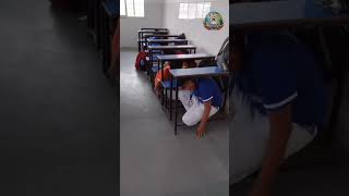 Video of the mock drill on Earth quake done in middle wing of Panchsheel public school [upl. by Quirk]