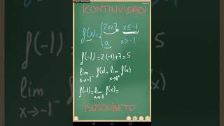 VALOR DE A PARA QUE LA FUNCIÓN SEA CONTINUA CONTINUIDAD FUNCIÓN A TROZOS ¡EN 1 MINUTO shorts [upl. by Bergman]