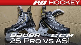 Bauer Supreme 2S Pro vs CCM Super Tacks AS1 Skates  Tech amp Spec Comparison [upl. by William]