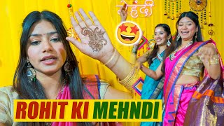 Neetu Ne Lagayi Rohit Ke MEHNDI 😍 [upl. by Doowyah]