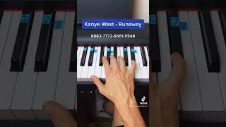 Kanye West  Runaway easy piano tutorial [upl. by Arabeila86]