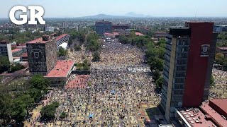 Ojo drone Abarrotan quotpícnicquot por eclipse [upl. by Ethelind]