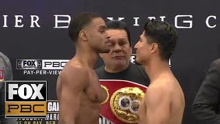 Errol Spence Jr vs Mikey Garcia  WEIGHINS  PBC ON FOX [upl. by Airdnas775]