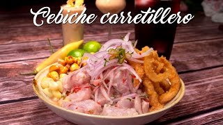 COMO HACER CEBICHE CARRETILLERO CON CHICHARRON DE POTA  COMIDA PERUANA  RECETA DE ACOMERPE [upl. by Rexanna387]