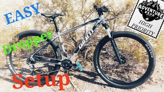 HOW TO install a DrOppER Seatpost Complete setup cable routing and trimming and danger to avoid [upl. by Iaj]