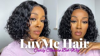 LuvMe Water Wave GLUELESS Wig Review  OMG You NEED This [upl. by Ahsrop]