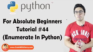 Enumerate Function  Python Tutorials For Absolute Beginners In Hindi 44 [upl. by Riella]