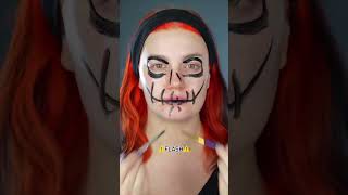 Scary Skull Makeup Transformation  Halloween Makeup Trend with Safe Halloween Contact Lenses [upl. by Eirak526]