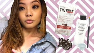 How I Tint My Brows Using the Godefroy Tint Kit [upl. by Atikel]