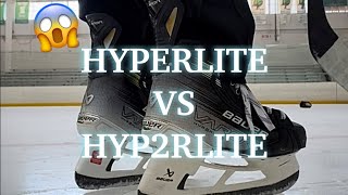 Bauer Vapor Hyperlite vs Hyp2rlite Skates [upl. by Sass205]