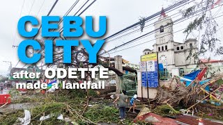 Cebu City after Typhoon Odette made a landfall [upl. by Belier831]