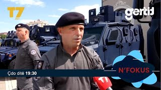 Policia e Kosovës tregon muskujt para qytetarëve në shesh për 24 vjetorin  NFOKUS  T7 [upl. by Kimberly]