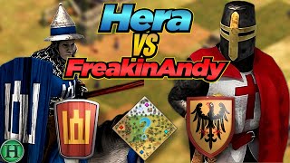 Lithuanians vs Teutons  1v1 Megarandom  vs FreakinAndy  AoE2 [upl. by Kronick]