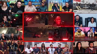 YouTubers React To Darth Vader Vs Reva Fight  Obi Wan Kenobi Reaction Mashup [upl. by Nocam]