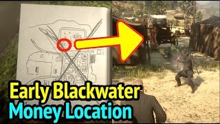 Early Blackwater Money Location in Red Dead Redemption 2 RDR2  Sign On Journal Map [upl. by Heather167]