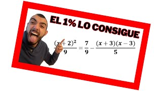 🚀 SOLO los alumnos más avanzados resuelven esto  ECUACIONES de Segundo GRADO y fracciones [upl. by Bobby111]