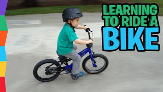 Watch 4yearold Ben learn to ride a bike in 5 minutes [upl. by Florinda828]