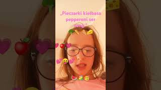 „Pieczarki kiełbasa pepperoni ser songquot remix sing śpiewanie 💕💗💐🥳🍇 🥦🌭🧀🍕shorts [upl. by Tybie560]