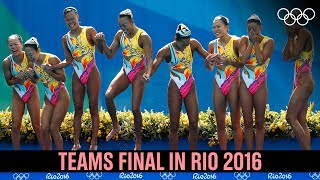 Artistic Swimming 🏊‍♀️ 🤸‍♀️ Teams Final Rio 2016 [upl. by Xad]