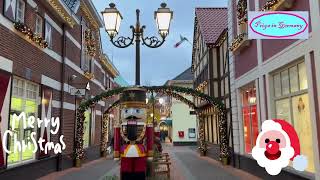 Roermond Netherlands  McArthurGlen Designer Outlet during Christmas 2023 [upl. by Curr790]