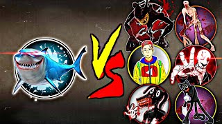 Shadow Fight 2 Megalodon Vs Beast Bendy Cartoon Cat Cartoon Dog Bloody Gaster SCP 096 Zytrax ID [upl. by Cayla]