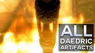 Skyrim  All Daedric Artifacts [upl. by Osner19]