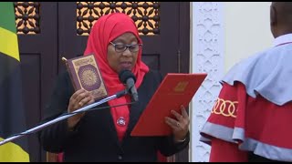 🔴Kuapishwa kwa Samia Suluhu kuwa Rais wa 6 wa Tanzania [upl. by Aldin]