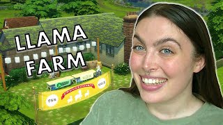 I built a llama farm using lilsimsie’s shell challenge  Sims 4 Build [upl. by Ettevahs425]