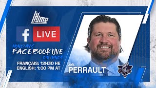 QMJHL Facebook Live  with Joël Perrault Rimouski Océanic [upl. by Aneelad]