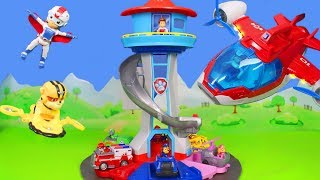 Paw Patrol Spielzeug Air Ryder Chase Feuerwehrmann Marshall amp Rubble [upl. by Hildagard]