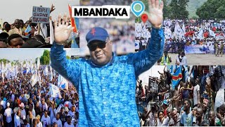 INTEGRALITE DE LA VISITE DE FELIX TSHISEKEDI A MBANDAKA ACCEUILLI COMME MOBUTU 👑 LE ROI 👑👑 DU ZAIRE [upl. by Aikehs]