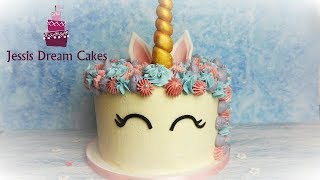 Einhorntorte einfach selber machen  How to make a Unicorn Cake [upl. by Dwyer270]