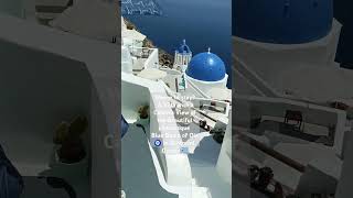 SANTORINI 🇬🇷 Where to stay in Oia🧿  Blue Dome and Aegean Sea View santorini shorts travel [upl. by Adyahs]