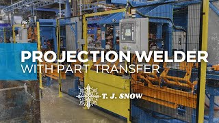 Automated Projection Welder with Part Transfer  Tank Ring Welder  TJ Snow [upl. by Spragens]