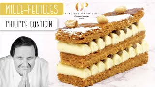 LE MILLEFEUILLE PARFAIT 🤔 Millefeuille vanilleamande de Philippe Conticini [upl. by Ayet]