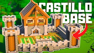 Minecraft Como hacer una BASE CASTILLO en Minecraft Survival [upl. by Idnal]