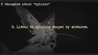 5 thoughts about “opinion” [upl. by Annairt]