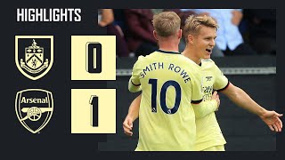 HIGHLIGHTS  Burnley vs Arsenal 01  Premier League  Odegaard with a beautiful freekick [upl. by Trenna]