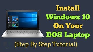 How To Install Windows 10 On DOS Laptop Step By Step  2024 FreeDOS [upl. by Lela]