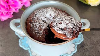 Gâteau en 1 minute Gâteau Au microondes Recette rapide et très savoureuse [upl. by Blackmun]